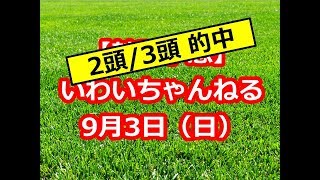 【競馬予想】 いわいちゃんねる 9月3日（日）