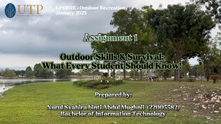 ASSIGNMENT 1: KFS1011U OUTDOOR RECREATION