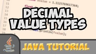 Java Tutorials #005: How to have decimal values
