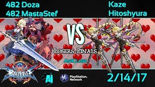 AniClash V Day Waifu Wars - 482 MastaStef/482 Doza vs Hitoshyura/Kaze Loser's Finals - BBCF