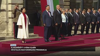 Elkezdődött a kínai elnök hivatalos magyarországi programja