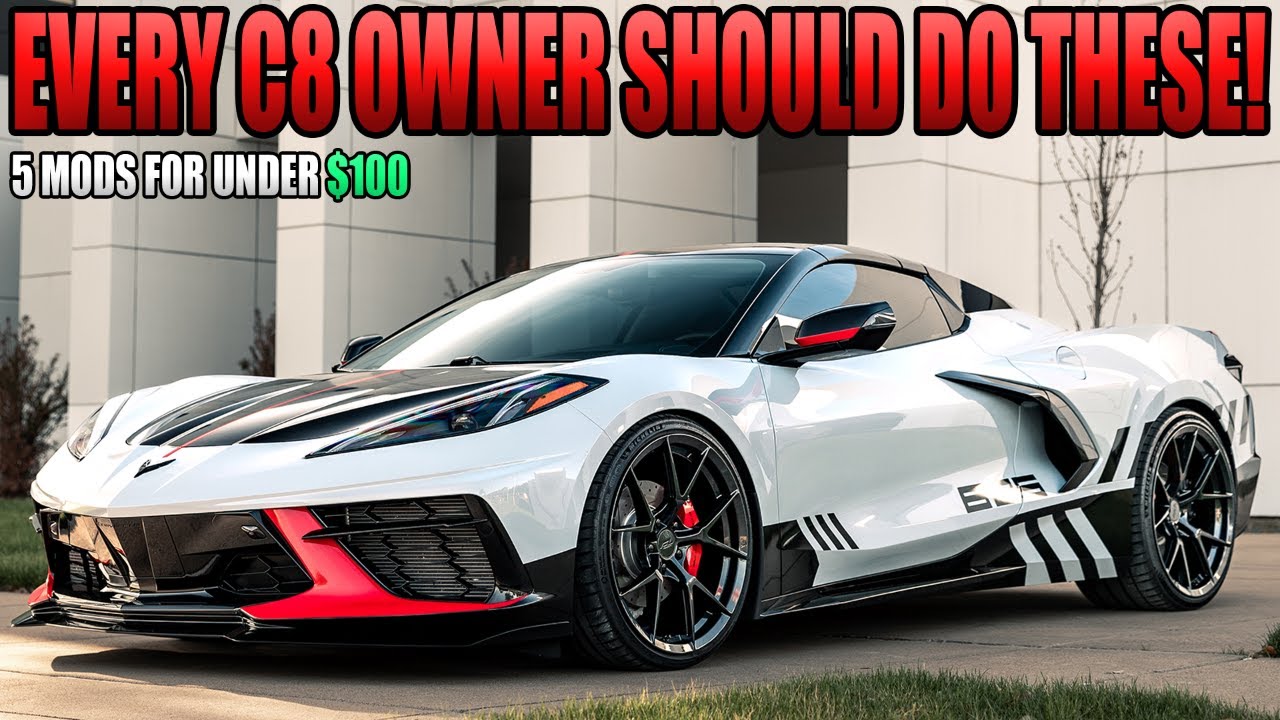 5 CHEAP And EASY C8 Corvette MODS! - YouTube