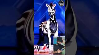 Make With Ai Video Man Changed a Zebra 🦓 In America Gat Talent show #shorts #americagottelent