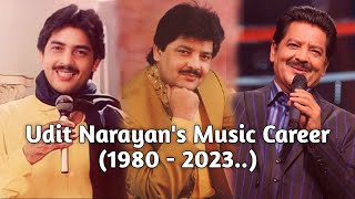 Udit Narayan's Music Career (1980 - 2023) || MUZIX