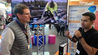 Der VDBUM auf der Parts & Service World 2024: ein Kurzvortrag der Fa. Instagrid + Stand-Talk