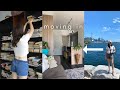 first week in the city, rearranging my bookshelves, & mini apartment tour | MOVING VLOG