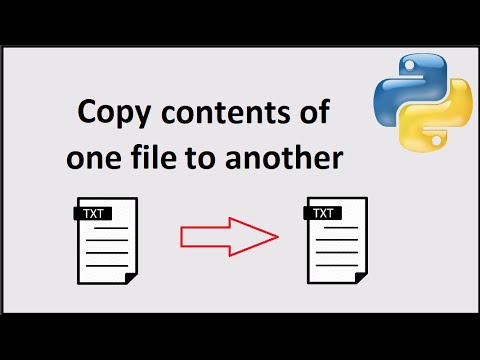 Copy contents of one file to another file in Python