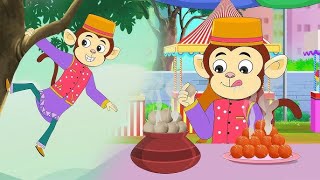 Bandar Mama Pahan Pajama | Hindi Cartoon Rhymes | Kids Rhymes