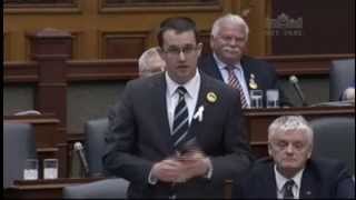 MPP McNaughton Questions Premier on Gas Plant Scandal, April 2, 2014