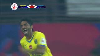 Sushanth Mathew's stunning goal in the Hero ISL 2014 | Kerala Blasters vs Chennaiyin FC