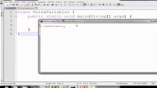 Java Programming Tutorial 5- Using Variables in our Java Program