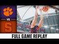 Clemson vs. Syracuse Full Game Replay | 2023-24 ACC Men's Basketball