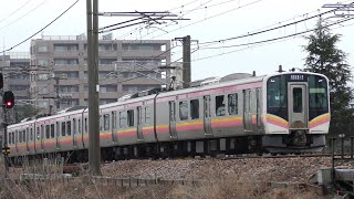 E129系B15編成信越本線上り普通428M新潟→長岡【4K】