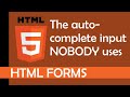 The autocomplete input nobody is using (HTML datalist tag)