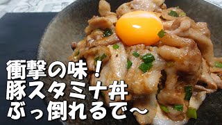 元焼き肉屋が伝授！ガッツリ食べれる！【豚スタミナ丼】混ぜなくていいのはなぜ？