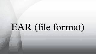 EAR (file format)