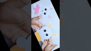 How to make papper bunny in 30 second #shorts