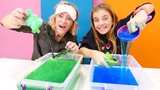 Tolles Video auf Deutsch. Wir machen eine Slime-Challenge. Spielspaß mit Ayça und Nicole.