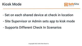 Complete Guide to Setting Up Kiosk Mode for Secure Site Check-Ins | Safe Site Check-In Tutorial