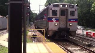 SEPTA Train to Center City Arrives at Elwyn