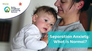 Dealing with Separation Anxiety | Children's Wellbeing with the Early Childhood and Family Service