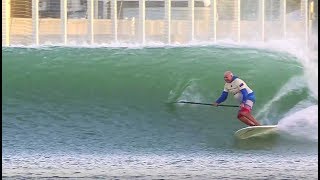 SUP Surfing the Kelly Slater Wave Pool