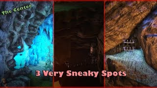 The Center : The 3 Most Sneaky/Hidden Spots - ARK Survival Evolved