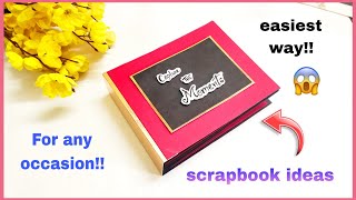 easy way to make scrapbook at home | scrapbook ideas| scrapbook design #scrapbooking