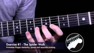 Spiderwalk Guitar Exercise! Build Speed and Accuracy!