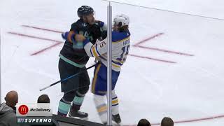 NHL Fight - Sabres @ Kraken - Hayden vs Oleksiak - 04/11/2021