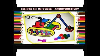HOW TO DRAW CRANE TRUCK FOR KIDS - ANUNIVERSE PLANET