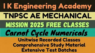 TNPSC AE Mechanical EXAM 2025 || Numericals Session 1