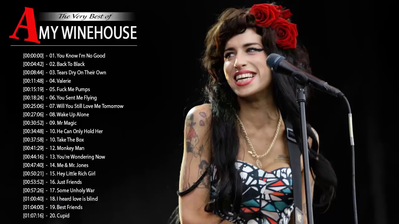 Amy Winehouse Greatest Hits - Best Songs Of Amy Winehouse - Amy ...