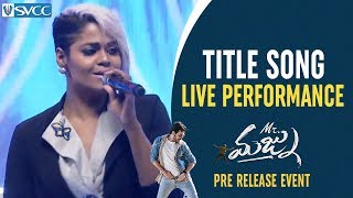 Mr Majnu Title Song LIVE Performance | Mr Majnu Pre Release Event | Akhil Akkineni | Jr NTR | Nidhhi