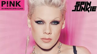 30 Minute PINK Spin Class, P!NK Ride! Indoor Cycling HIIT Rhythm Ride at home!