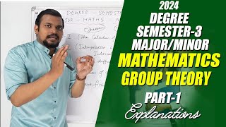 Degree Semester-3 Maths Major and Minor Abstract Algebra(Group thoery) - Part-1