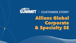 Allianz: AGCS’ SAFe Journey To Become a Data Driven Enterprise