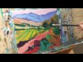 Impressionist Landscape Fields Oil Painting Demo! Art Turorials by Artist JOSE TRUJILLO