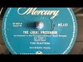 The Platters The Great Pretender 78rpm