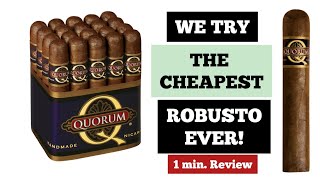 QUORUM Robusto Nicaraguan cigar review | cigars365.gr