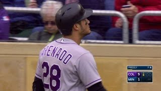 COL@MIN: Pressly fans Arenado 'twice' in same at-bat