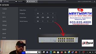 How to Configure a Dahua NVR's Built in PoE Switches Network Settings