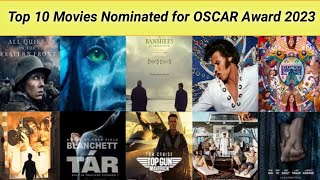 top 10 movies nominated for Oscar award 2023 #oscar2023