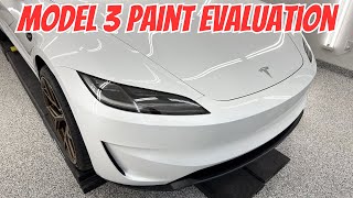 I Evaluate The Paint Quality Of My New Tesla Model 3 Performance - It’s Not What I Expected!