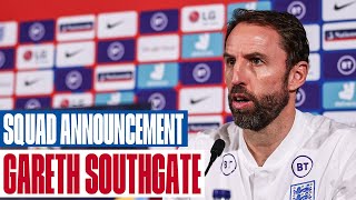 Southgate Squad Announcement Ahead of San Marino, Albania & Poland Games | Press Conference