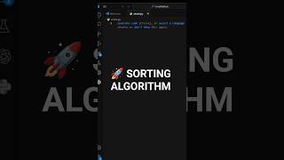 ⚡ Bubble Sort Explained in 15 Seconds #coding #python #shorts #viral #dsa