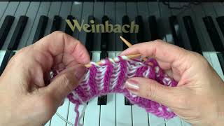 Brioche 4 Stitch Decrease and Increase