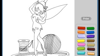 Free Tinkerbell Coloring Pages For Kids - Tinkerbell Coloring Pages