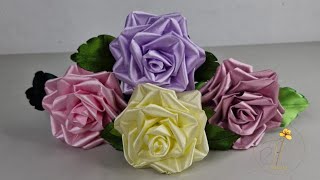 tutorial de rosas eternas / como hacer rosas con cinta🌹 /curso de rosas eternas 😊