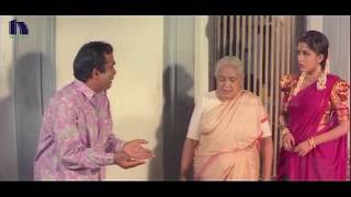 Brahmanandam, Nirmalamma Comedy Scene - Soggadi Pellam Movie Scenes - Mohan Babu, Ramya Krishna